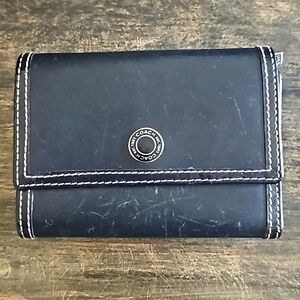 Coach soft leather vintage wallet pink and black